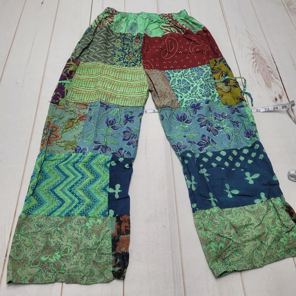 Ashley Taylor Patchwork Boho Harem Gypsy Pull On … - image 7